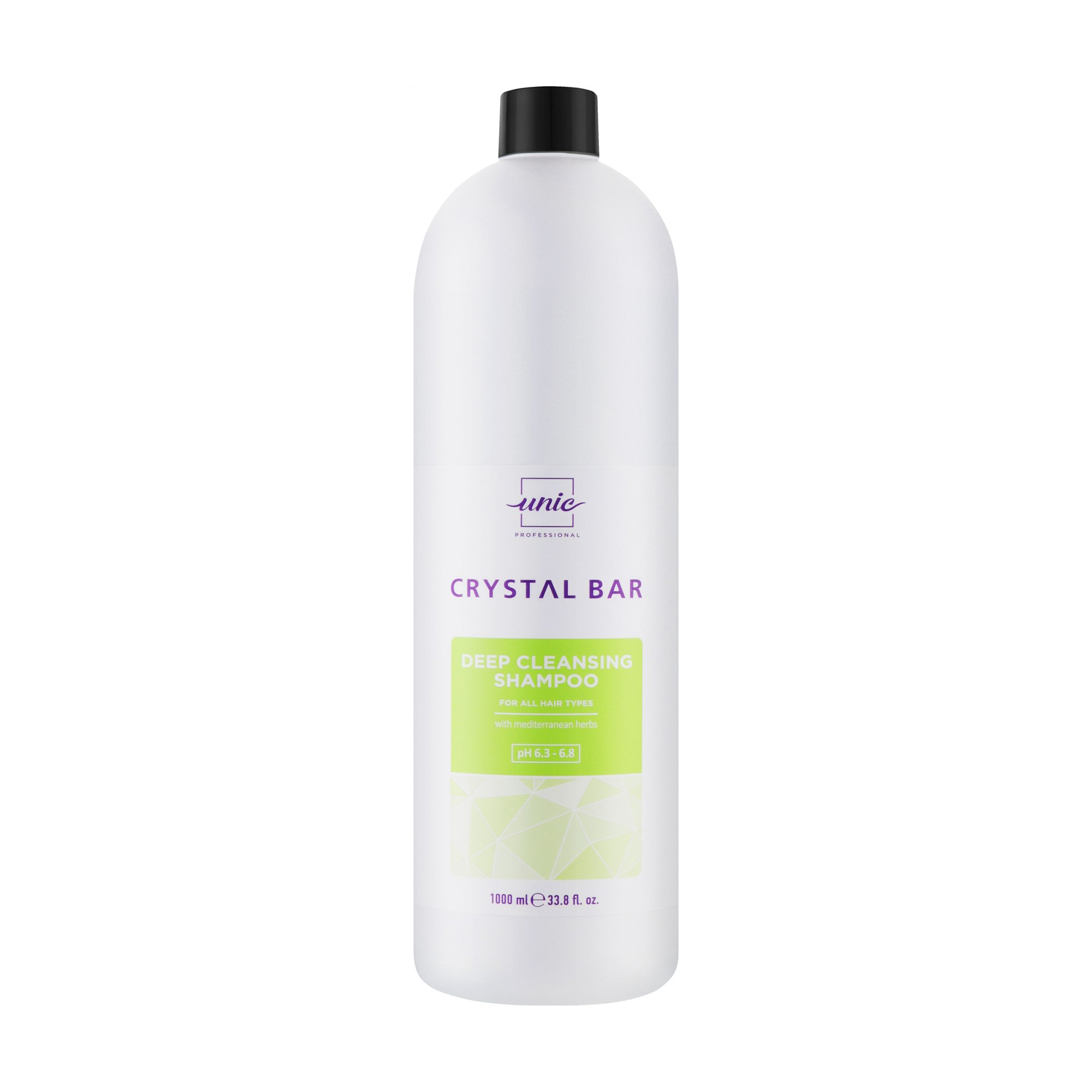 Шампунь для глибокого очищення волосся Unic Crystal Bar Deep Cleansing Shampoo, 1 л